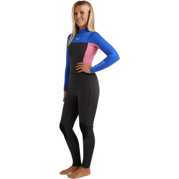 2026 Roxy Womens Prologue + 4/3mm Back Zip Wetsuit 26BW213516 -.. Cobalt